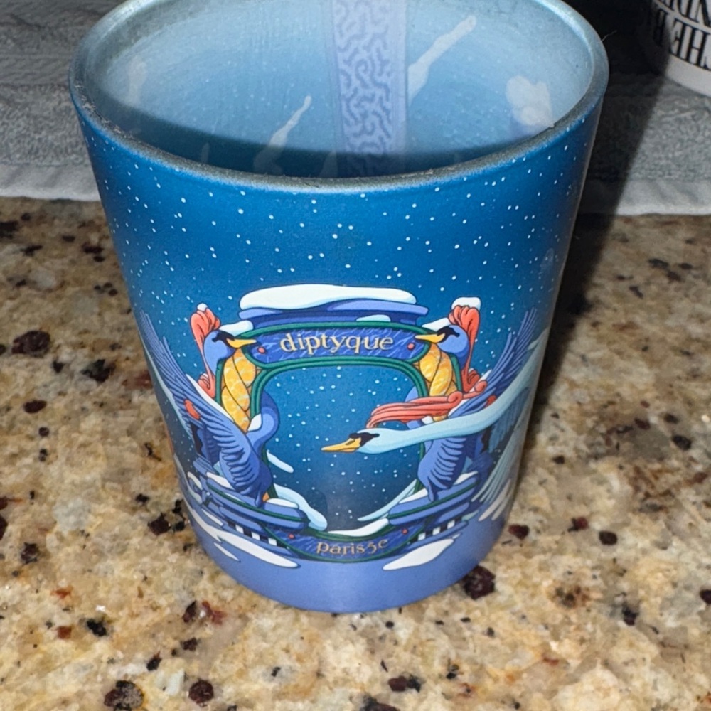 Diptyque Blue and White empty limited edition Candle Holder